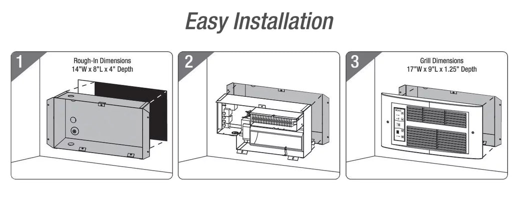 240V 1750W Smart Wall Heater Q857