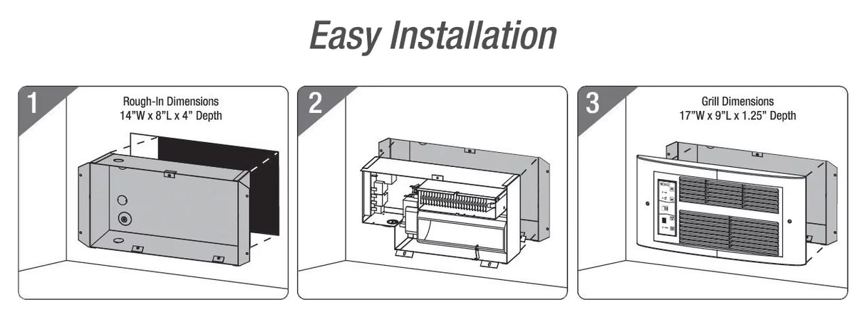 240V 1750W Smart Wall Heater Q857