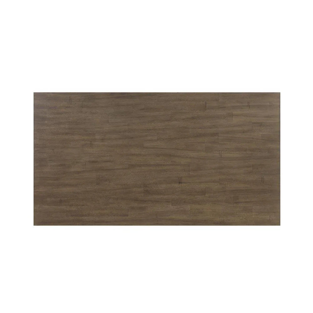 Brown Oak 5 Piece Dining Table Set with 4 Side Chairs O426268