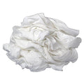 Recycled White Flannel Cloth Rags, 25 lbs K72550