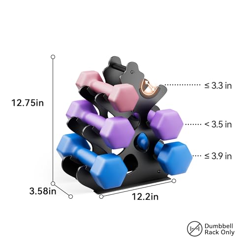 Compact Dumbbell Rack Stand with Anti-Slip Pads A741780