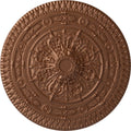 Naple Ceiling Medallion, Hand-Painted Polished Copper R748