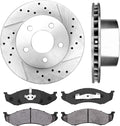 280 mm Front Brake Disc Rotors + Metallic Brake Pads H42859