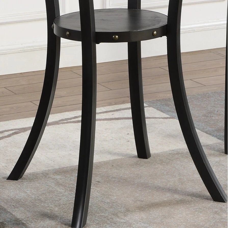 Round 36" Espresso Finish Bar Table S265