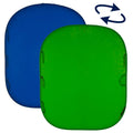 Collapsible Background 5x6' Blue/Green W96381