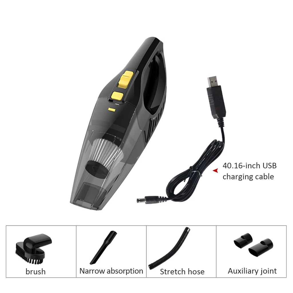Wireless Handheld Vacuum Cleaner Portable Strong Suction Dry Wet Vacuum Sweeper M335951