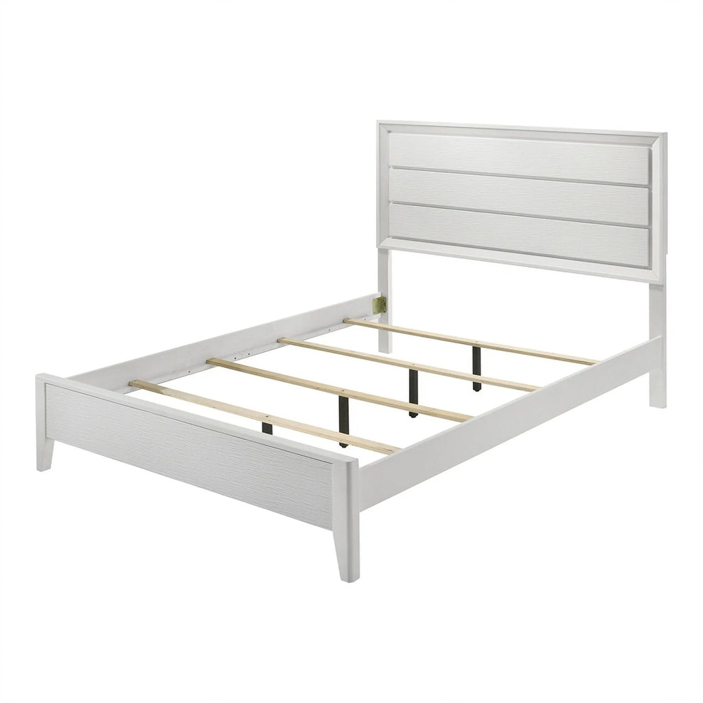 5pc Wood White Bedroom Set Cal King T36175