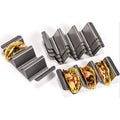 Taco Holder Stand Set of 6 Stainless Steel Rack Y59736