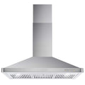 36 Inch Wall Mount Range Hood with Push Control, Stainless Steel K7230