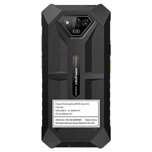Black Rugged Smartphone, 12+64GB, 50MP Rear Camera, 6.52” Screen, 6320mAh Q439563