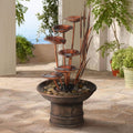 Outdoor Floor Fountain 33 High Cascading M425278