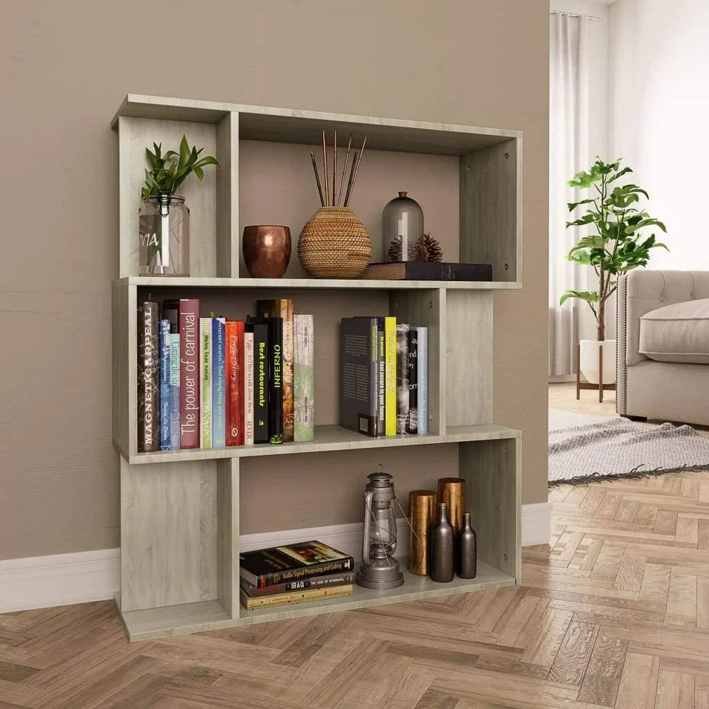 Sonoma Oak Chipboard Book Cabinet Room Divider H603464