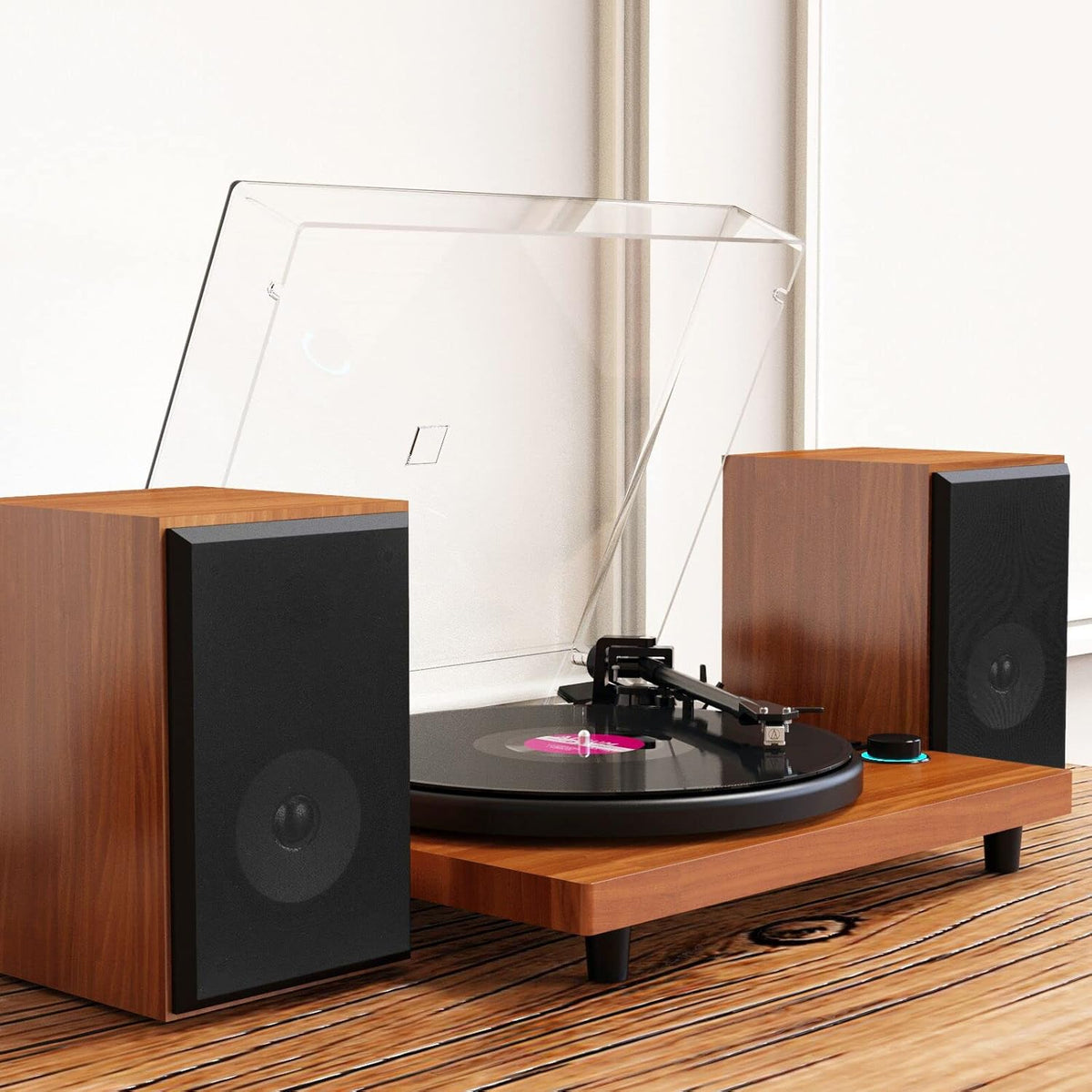 Bluetooth Record Player with Speakers E339