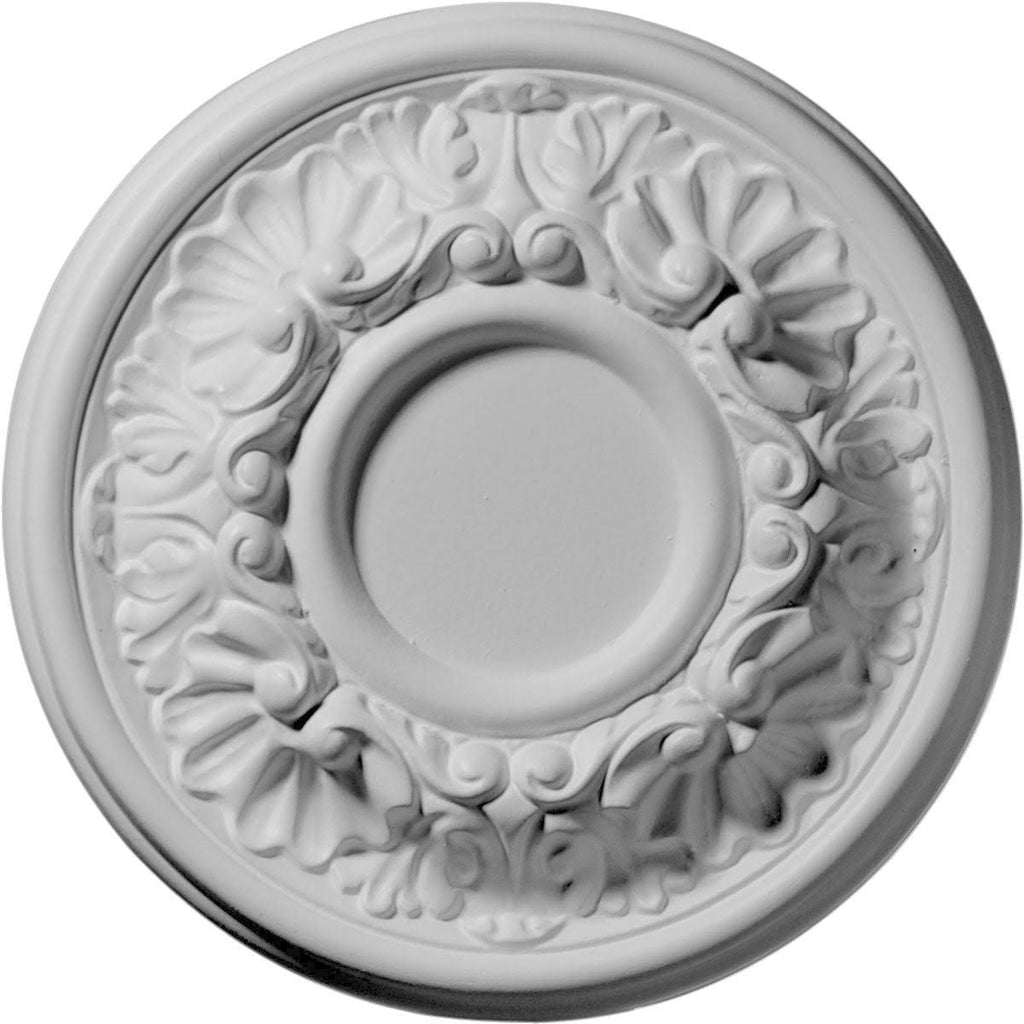Hand-Painted Black Ceiling Medallion Q15298