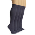 Charcoal Grey 4 Pairs Bamboo Knee High Socks Z368