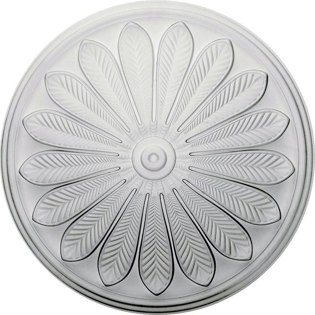 25 1/2x22OD x 5 1/2x22P Hand-Painted Ceiling Medallion K4692