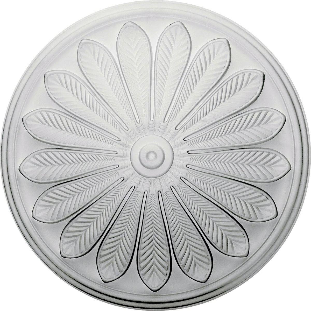 25 1/2x22OD x 5 1/2x22P Hand-Painted Ceiling Medallion K4692