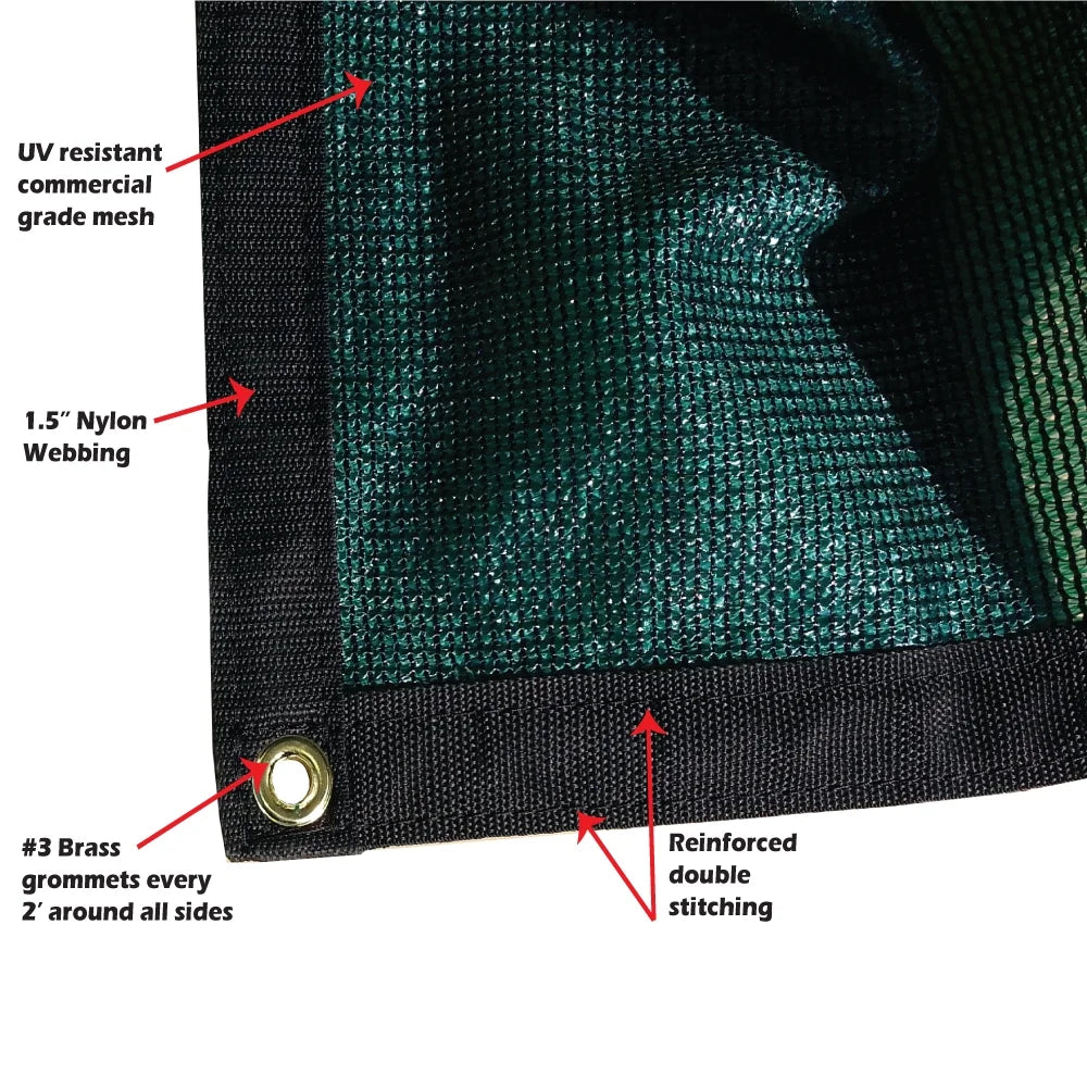 Green 6 ft. x 16 ft. 7 oz Privacy Fence Screen K129511