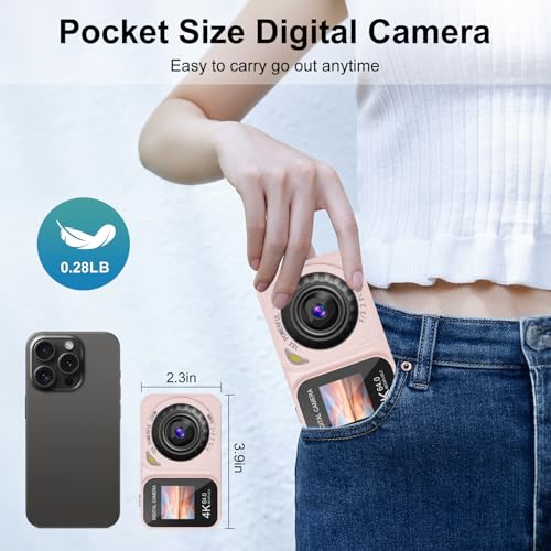 4K 64MP 18X Zoom Point and Shoot Digital Camera with 64GB TF Card P5422