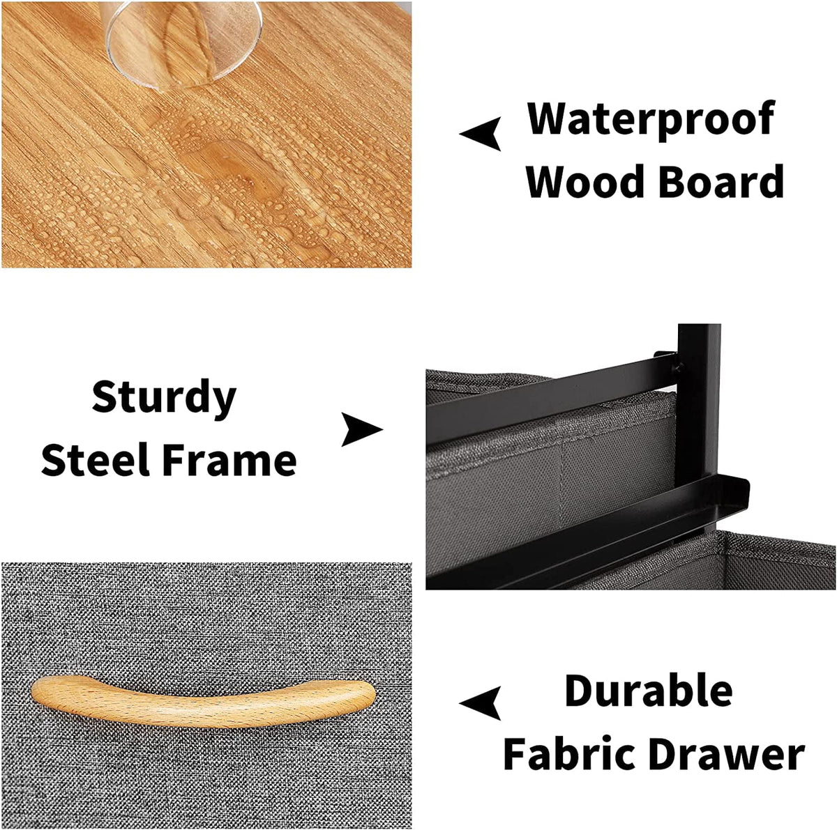 7 Drawer Dark Gray Dresser Storage Tower E94588