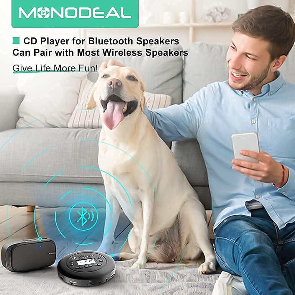 Bluetooth CD Player with Headphones, Pack of 2 W2748