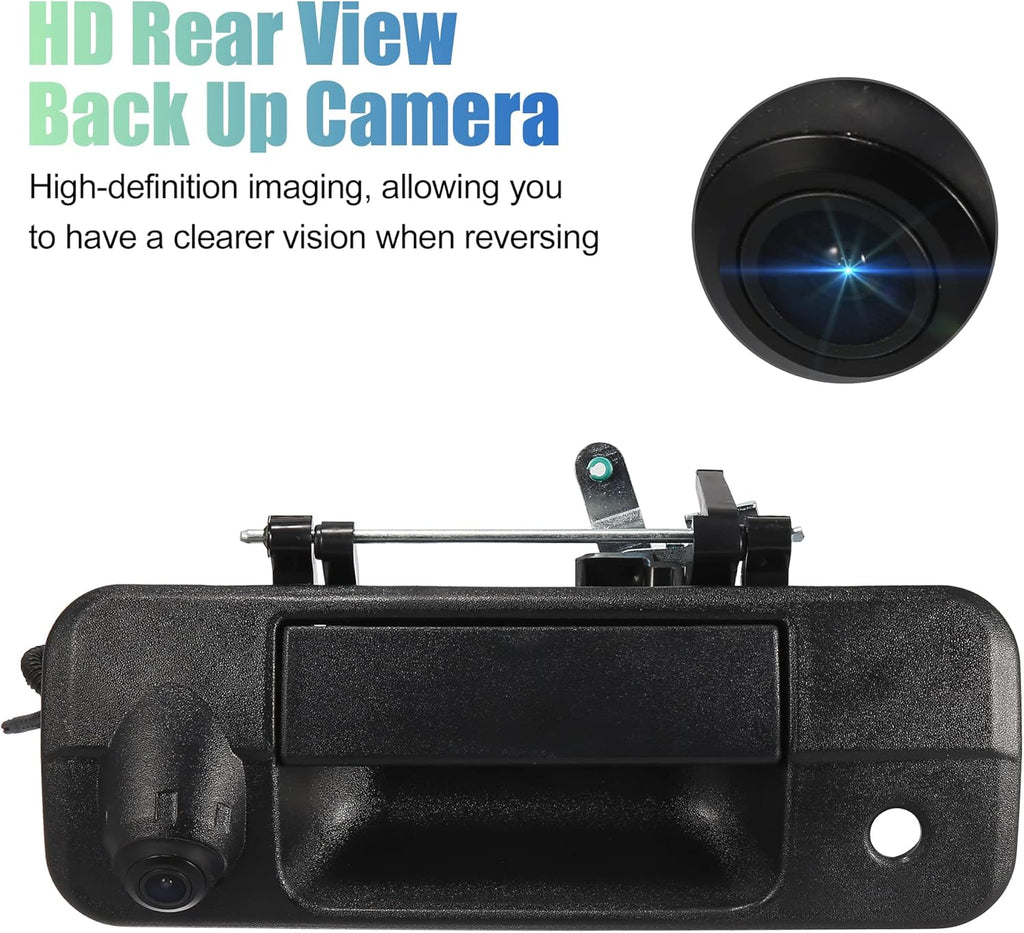 Tailgate Rear View Back Up Camera Set with Liftgate Handle for Toyota Tundra 2007-2013 Pack of 2 W2543
