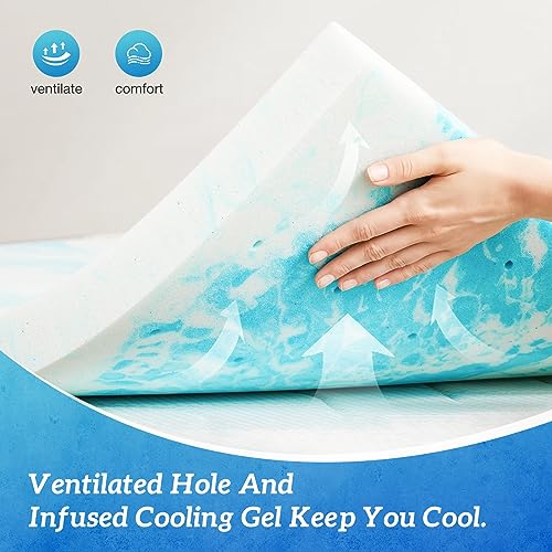 3 Inch Thick Gel Infused Memory Foam Mattress Topper King N46850