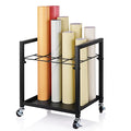 Metal Blueprint Storage Cart with Wheels 20 Slots Y4058