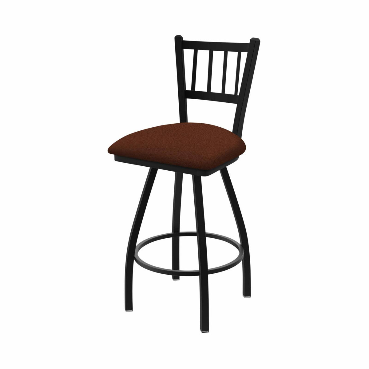 Pewter Swivel Stool with Adobe Seat Y1368