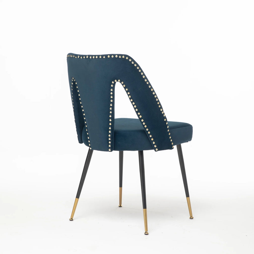 Velvet Upholstered Dining Chairs Set of 2 F914