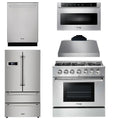36 Propane Gas Range, Range Hood, Microwave, Refrigerator, Dishwasher S6671