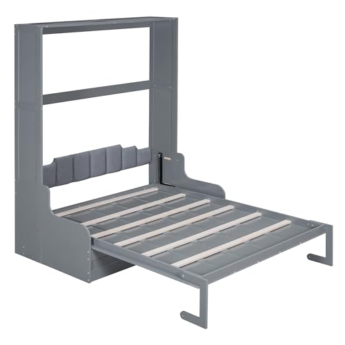Queen Size Wooden Murphy Bed with Cushion R923