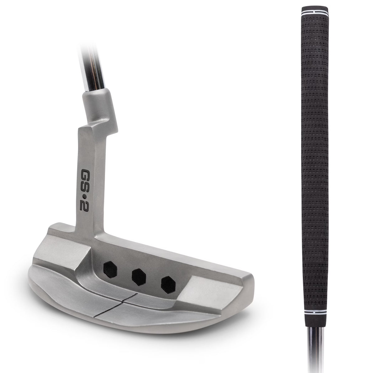 34" Right-Handed Mallet Putter with Pistol Grip and Milled Face A782