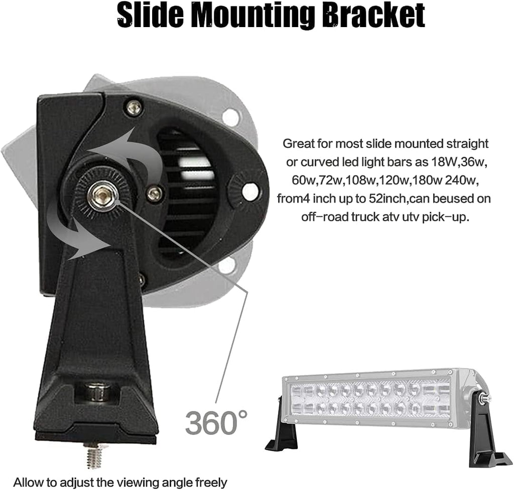 LED Light Bar Mounting Bracket Kit 2PCS C779