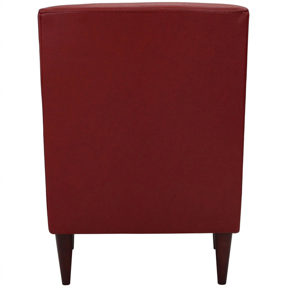 Red Faux Leather Arm Chair J6685