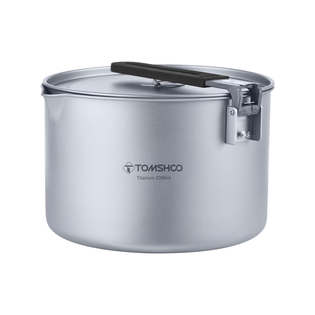 Camping Soup Pot with Lid, 2L Portable Cooking Stock Pot A737