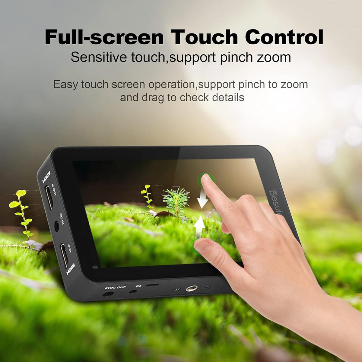 5.5 inch Touch Screen Camera Monitor 1920x1080 IPS 4K E19914