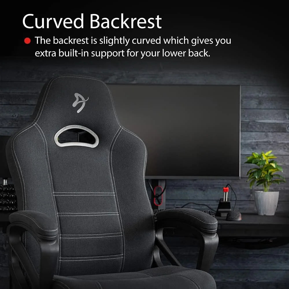 Dark Grey Ergonomic Woven Fabric Gaming Office Chair F861644