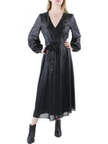Shimmer Long Wrap Dress L398