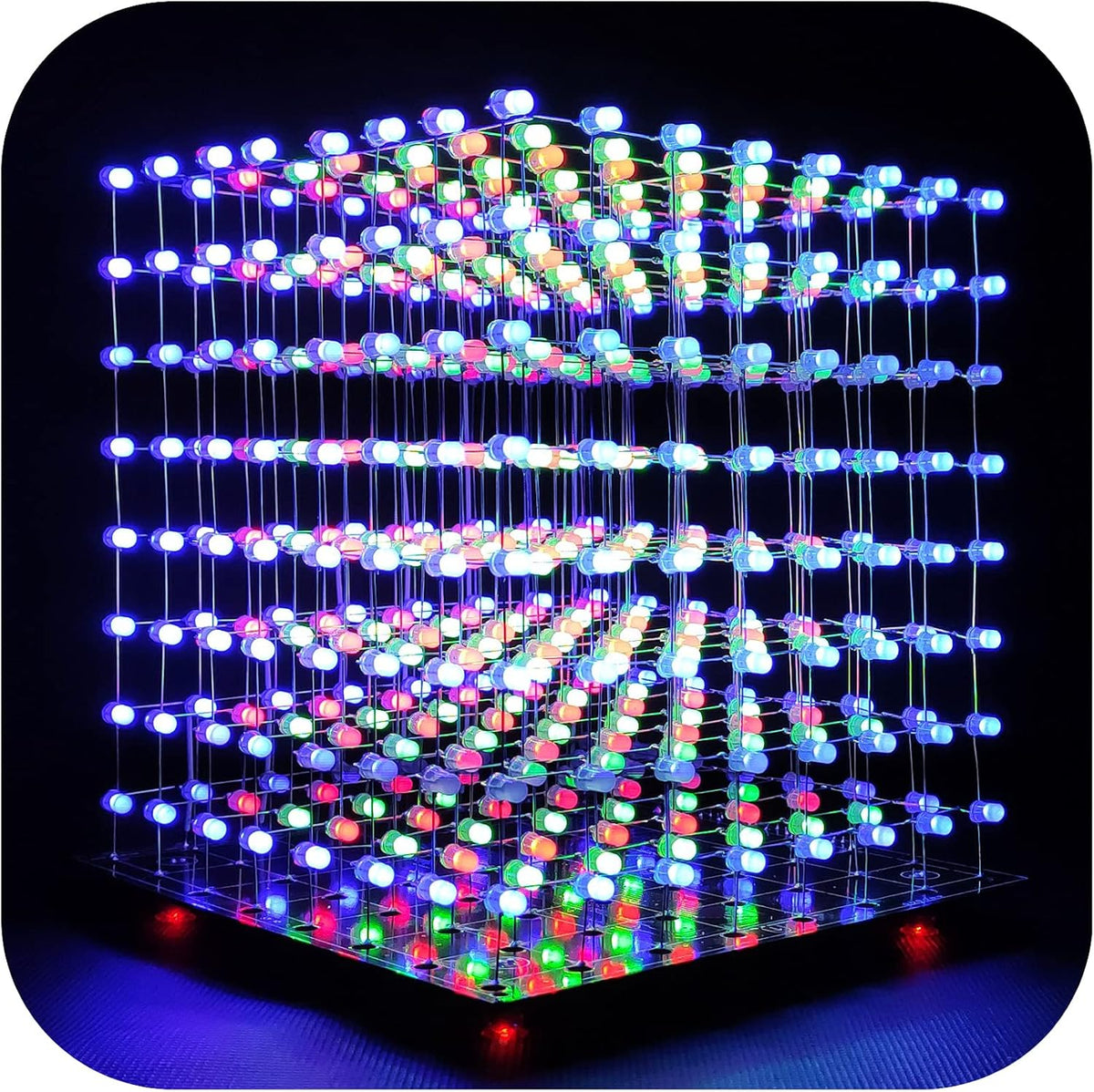 8x8x8 LED Cube Kit DIY Electronic Soldering Project Kit V256200