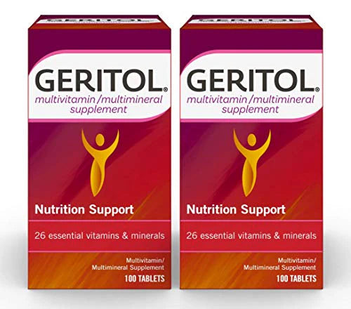 Multivitamin Supplement with Iron, 100 Tablets Pack of 2 H780