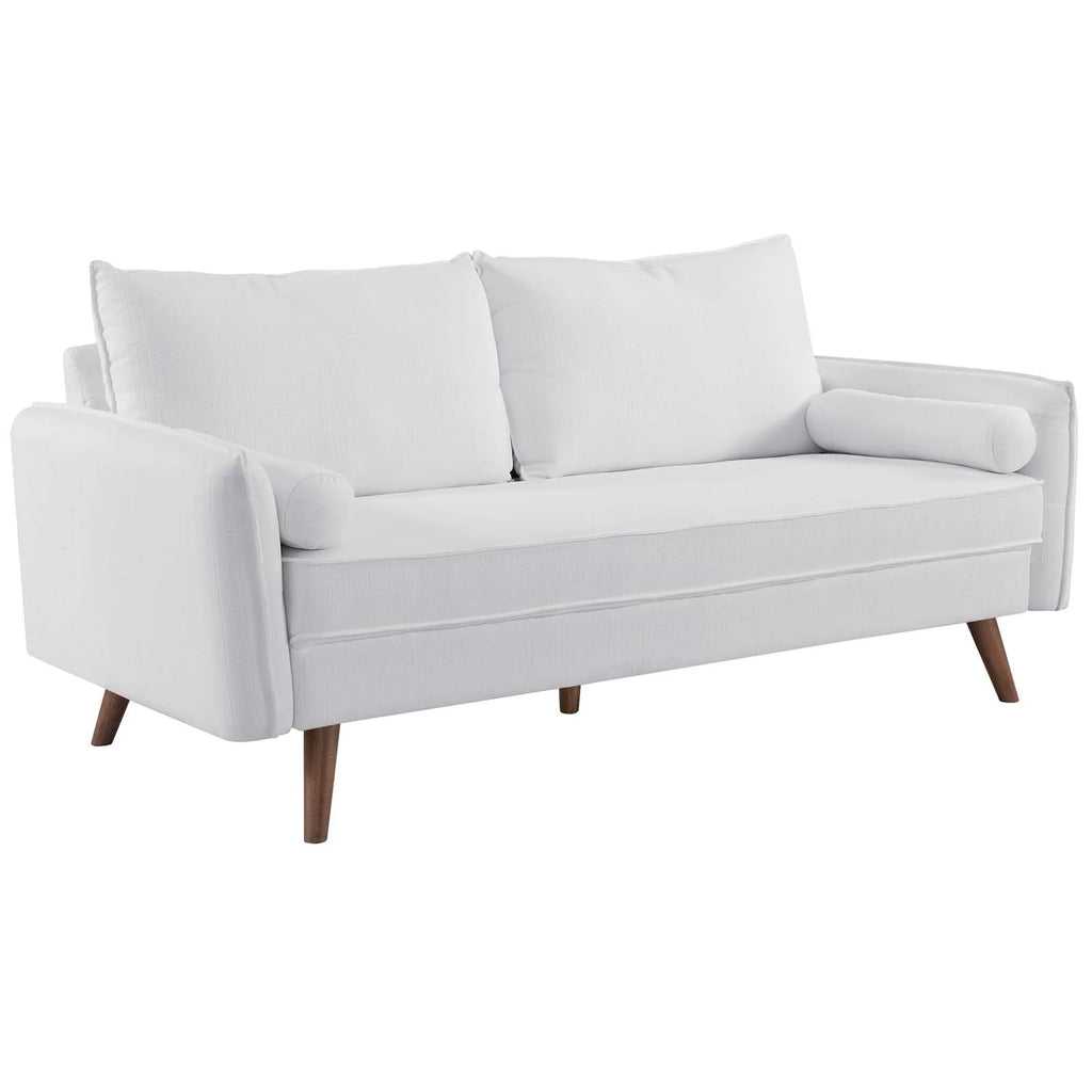 White Fabric Sofa I5094