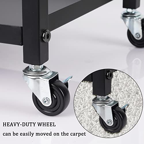 Metal Blueprint Storage Cart with Wheels 20 Slots Y4058