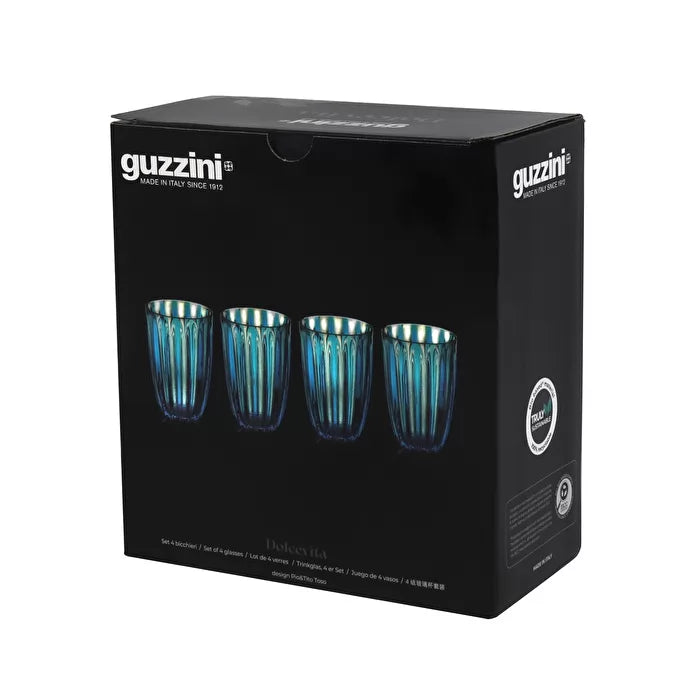 Set of 4 Blue Glasses P173