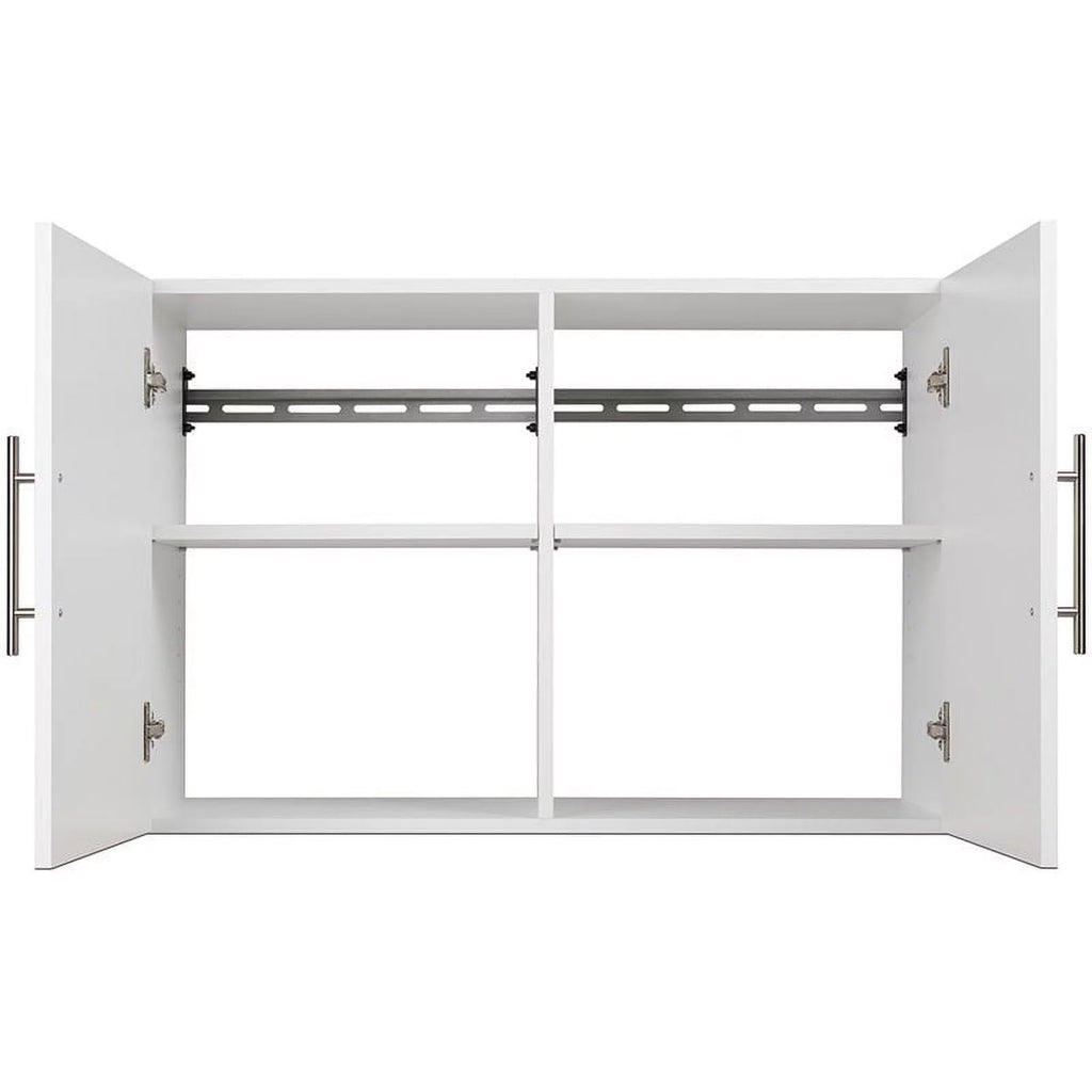 2 Piece 36" Height Wall Mounted Garage Cabinet Set in White A43233