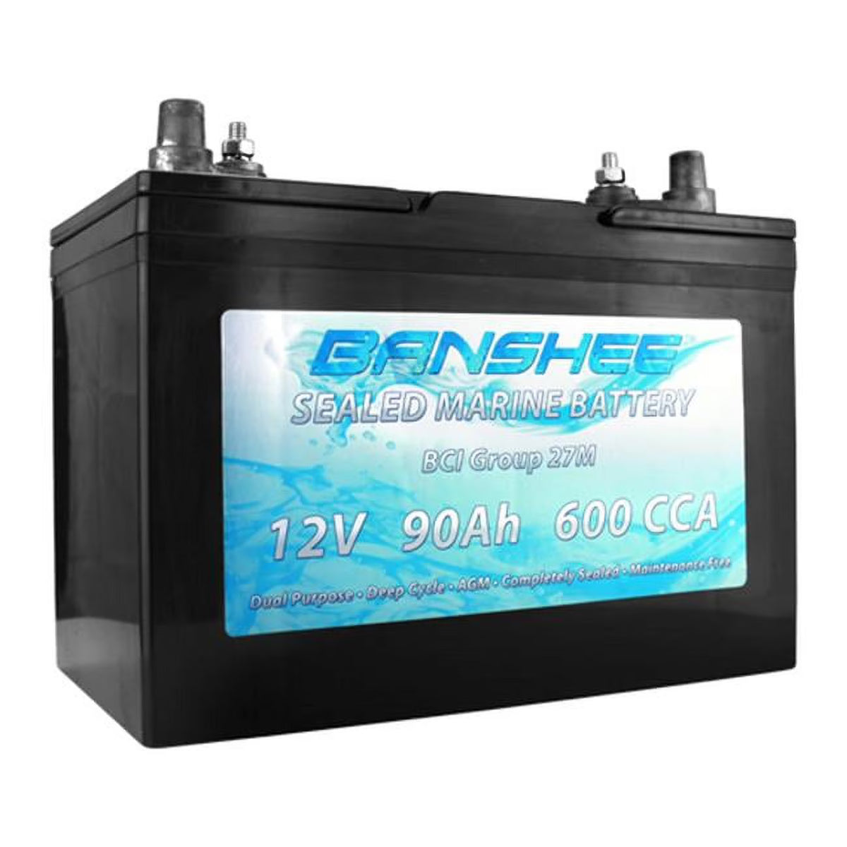Group 27 Sealed AGM Deep Cycle Marine Battery P585163