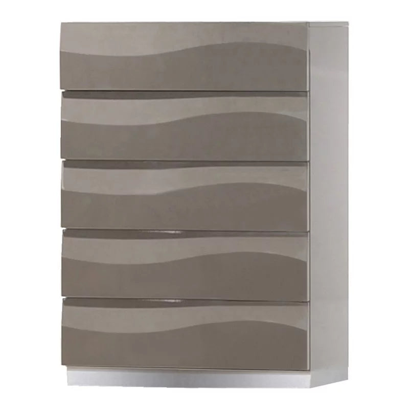 Gray 4-drawer Contemporary Wood Bedroom Chest H225