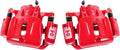 Red Coated Brake Caliper Pair with Hardware Brake Kit D50837