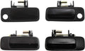 Front and Rear Exterior Door Handle Set of 4 Smooth Black L365698