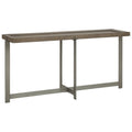 Gray Wooden Sofa Table with Metal Legs Z425610